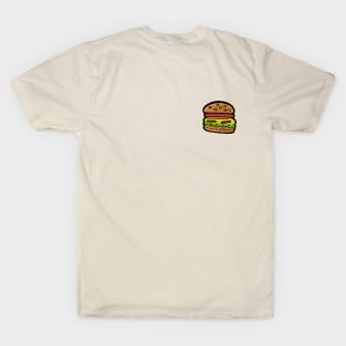 Simple Burger Cartoon Drawing T-Shirt